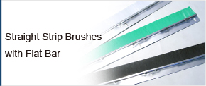 Straight Strip Brushes with Flat Bar